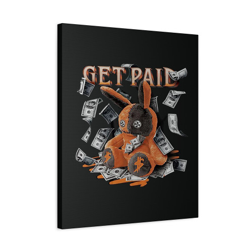 Rabbit Get Paid Canvas Print Poster