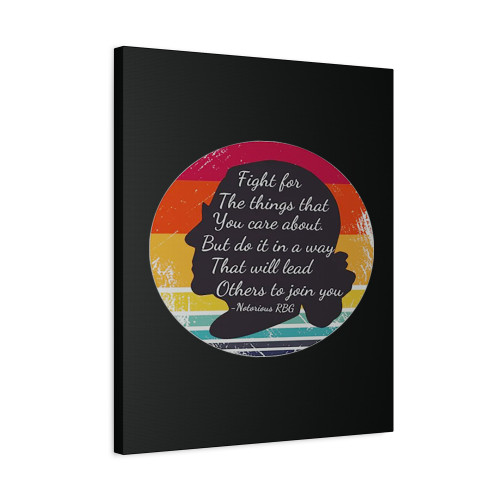 Rbg Ruth Bader Ginsburg Inspiring Quote Canvas Print Poster