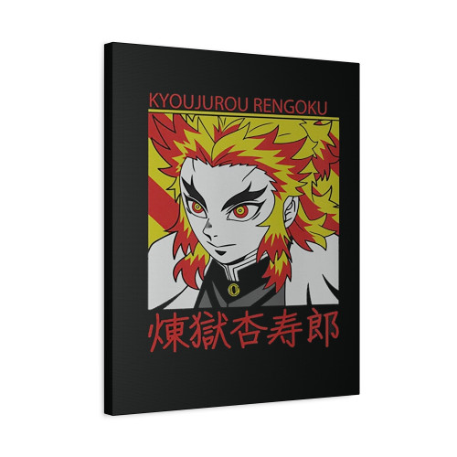 Rengoku Kyojuro Flame Hashira Demon Slayer Canvas Print Poster