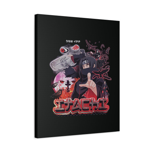 Rogue Ninja Uchiha Itachi Naruto Anime Vintage Canvas Print Poster