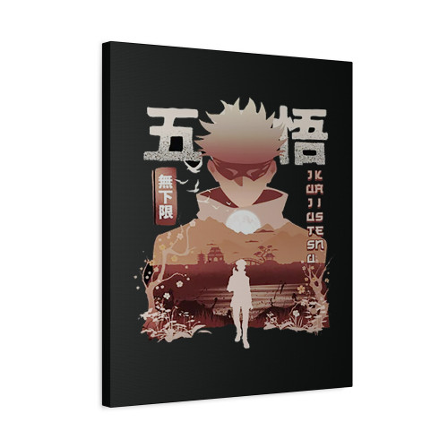 Satoru Gojo Kanji Jujutsu Kaisen Canvas Print Poster