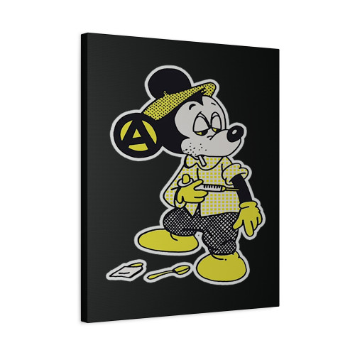 Seditionaries Mickey Shooting Dope Canvas Print Poster