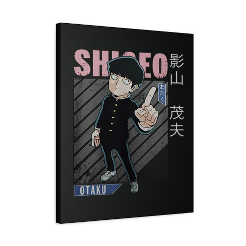 Shigeo Kageyama Vintage Mob Psycho 100 Canvas Print Poster