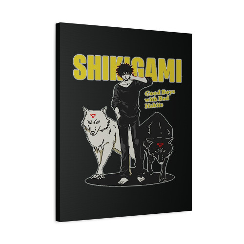 Shikigami Good Boy Megumi Fushiguro Jujutsu Kaisen Canvas Print Poster