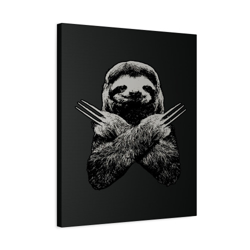 Slotherine Canvas Print Poster