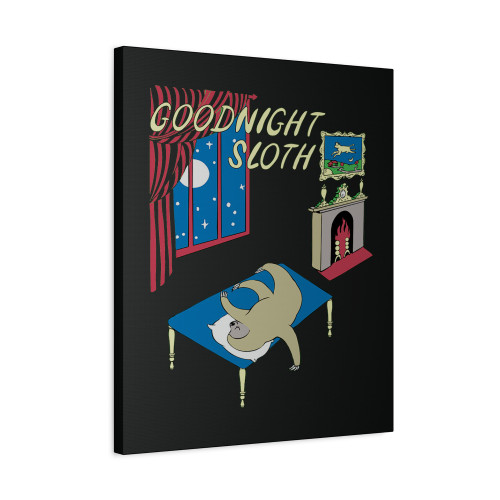 Slothzilla Goodnight Canvas Print Poster
