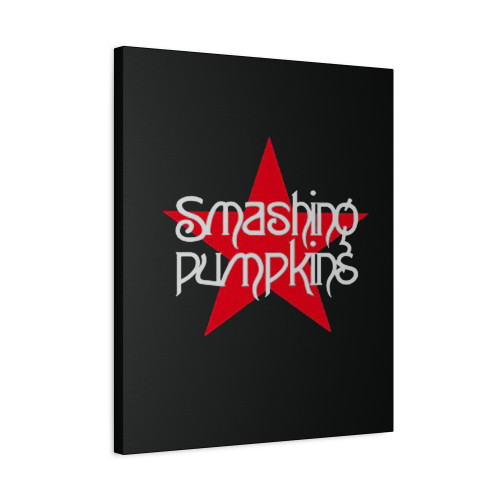 Smashing Pumkins Red Star Logo Punk Rock Canvas Print Poster