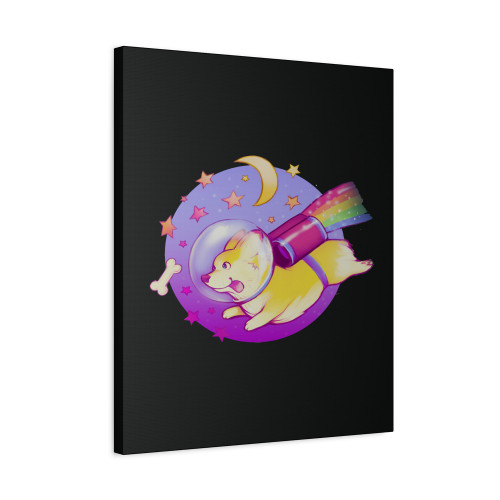 Space Corgi Canvas Print Poster