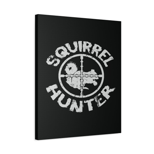 Squirrel Hunter Funny Hunting Canvas Print Poster