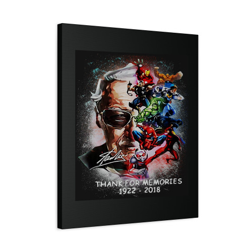 Stan Lee Superheroes Thank You For The Memories Canvas Print Poster