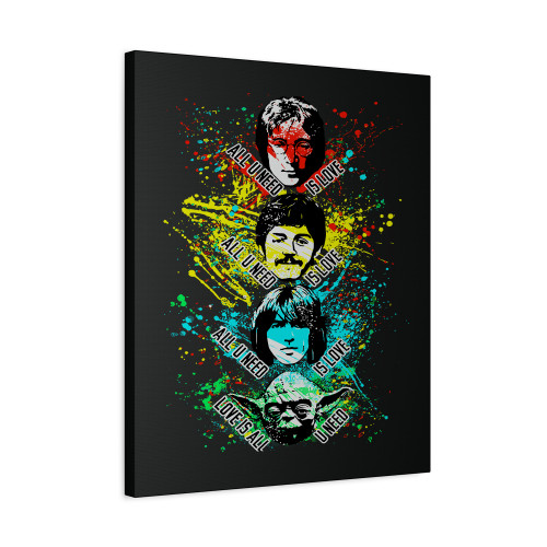 Star Wars Love Is All You Need Funny Art The Beatles Canvas Print Poster Star Wars Love Is All You Need Funny Art The Beatles Canvas Print Poster