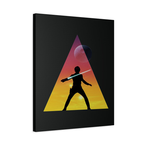 Star Wars Luke Skywalker Large Triangle Canvas Print Poster