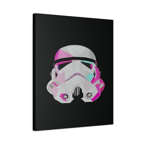 Stormtrooper Geometricprism Helmet Canvas Print Poster