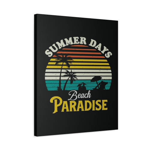 Summer Day Beach Paradise Canvas Print Poster