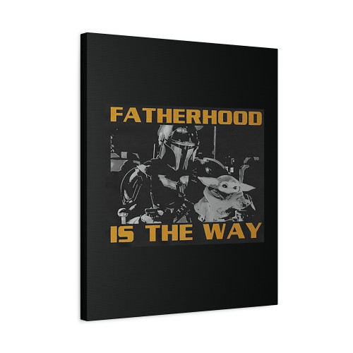 The Mandalorian And Grogu Fathers Canvas Print Poster