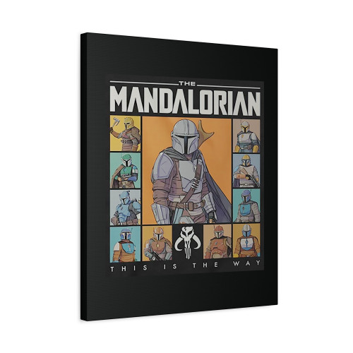 The Mandalorian Character Grid Canvas Print Poster