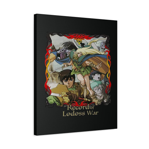The Record Of Lodoss War Anime Samurai Canvas Print Poster