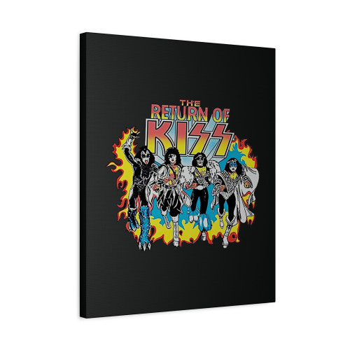 The Return Of Kiss Band Unmasked Graphic Canvas Print Poster