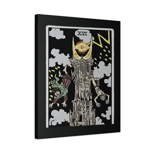 The Tower The Lord Of The Ring Tarot Card Canvas Print Poster