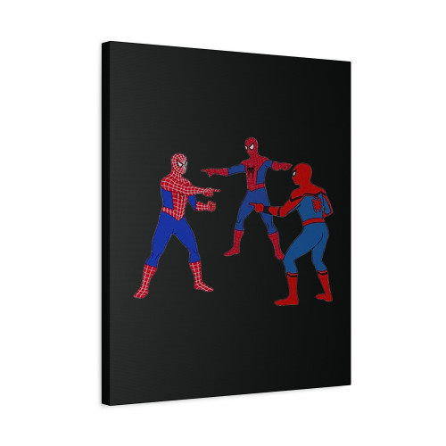 Three Spidey Meme Canvas Print Poster Three Spidey Meme Canvas Print Poster