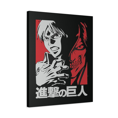 Titan Eren Yeager Aot Anime Attack On Titan Canvas Print Poster