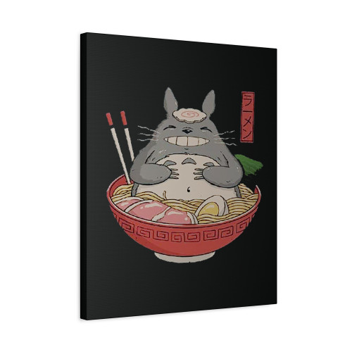 Totoro Ramen Studio Ghibli Canvas Print Poster