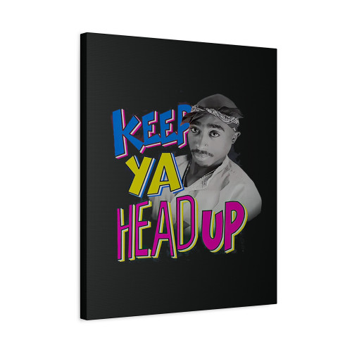 Tupac Shakur 2Pac Keep Ya Head Up Canvas Print Poster