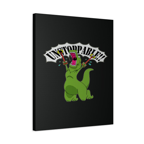 Unstoppable Dinosaur Canvas Print Poster