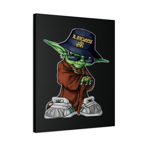 Yoda Man Rap Canvas Print Poster