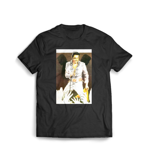 Elvis Presley Dolphins Playing Joyfully In Ocean Waves Men's T-Shirt