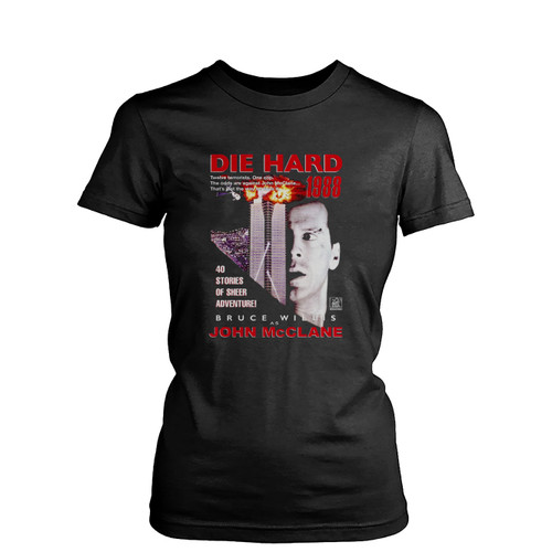 Die Hard Retro Movie Montage Women's T-Shirt Tee
