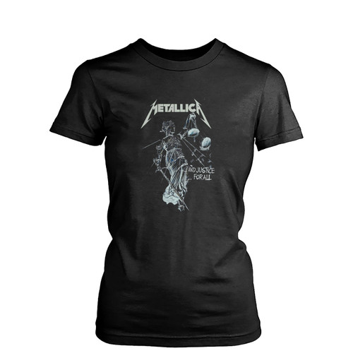 Metallica Concert And Justice For All Women's T-Shirt Tee