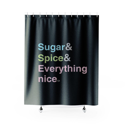 Powerpuff Girls Sugar Spice Everything Nice Shower Curtains