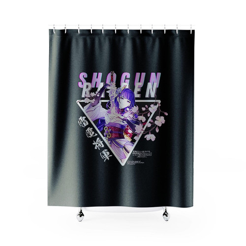 Raiden Shogun Genshin Impact Shower Curtains