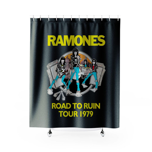 Ramones Road To Ruin Tour Concert Shower Curtains