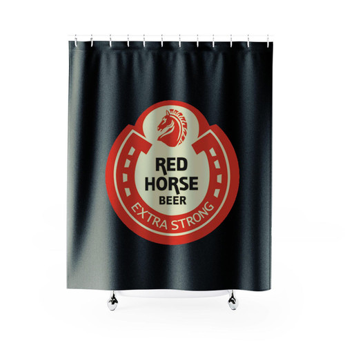 Red Horse Extra Strong Beer Shower Curtains