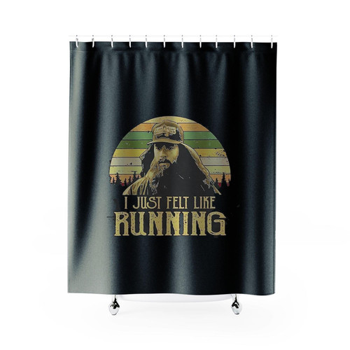 Retro Forrest Gump I Just Felt Shower Curtains