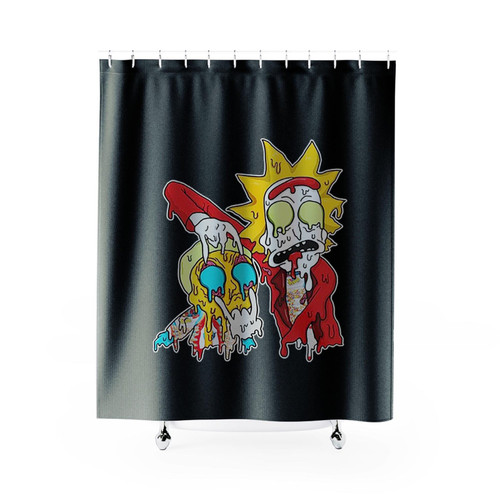 Rick And Drip Fruity Pebbles Shower Curtains