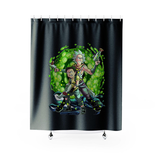 Rick And Morty Agent Shower Curtains
