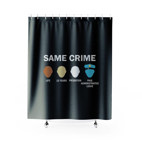 Same Crime Shower Curtains
