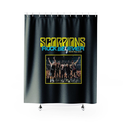 Scorpions Rock Believer World Tour 2022 Shower Curtains Scorpions Rock Believer World Tour 2022 Shower Curtains