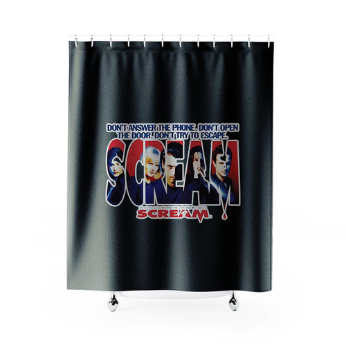 Scream Movie Vintage Logo Art Shower Curtains