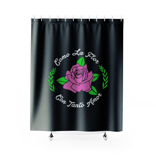 Selena Quintanilla Como La Flor Con Tanto Amor Shower Curtains