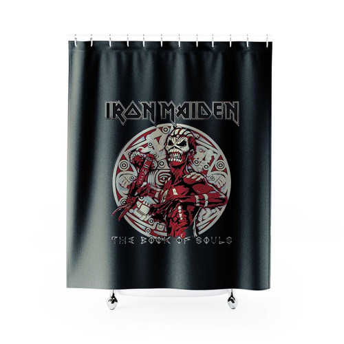 Senjutsu Eddie Archer Iron Maiden The Book Of Souls Shower Curtains