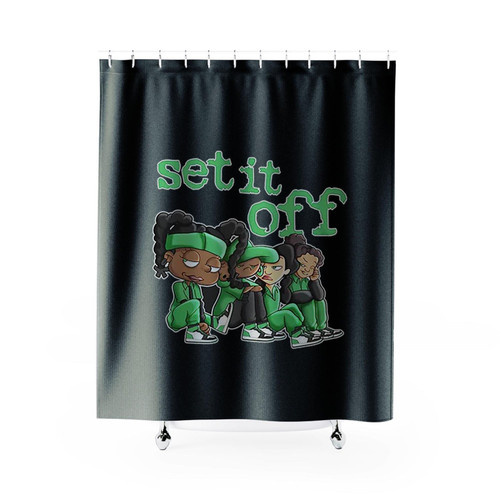 Set It Off Sneaker Shower Curtains