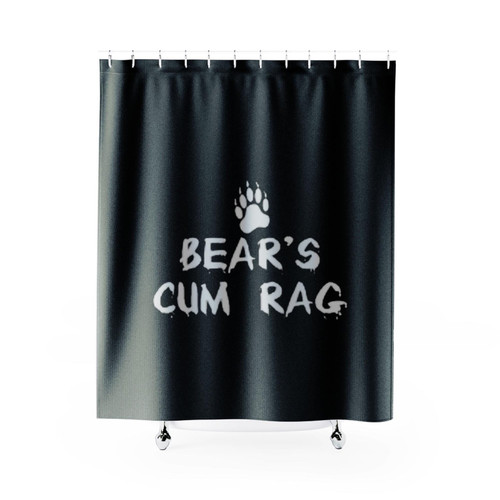 Bear Is Cum Rag Shower Curtains