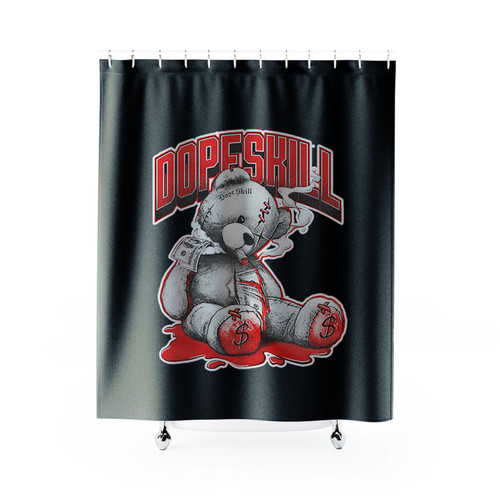 Sick Bear Toddler Shower Curtains