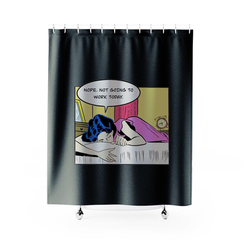 Skip Work Today Shower Curtains
