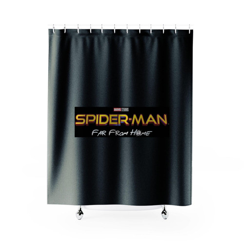Spider Man Far From Home Logo Shower Curtains