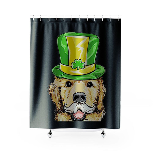 St Patrick Is Day Dog Funny Shower Curtains